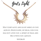 God's Light Sun Pendant Necklace