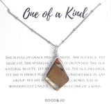 "One of a Kind" Woodstone Pendant Necklace