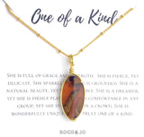 "One of a Kind" Woodstone Pendant Necklace