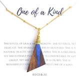 "One of a Kind" Woodstone Pendant Necklace