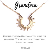 Grandma Gift  Pendant Necklace - Mimi - Gram - Nana - Gigi - Grandmother - Gift