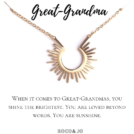 Great-Grandma Gift Pendant Necklace - Great-Grandmother Gift