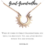 Great-Grandma Gift Pendant Necklace - Great-Grandmother Gift